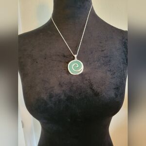 NWOT Teal Design Necklace
